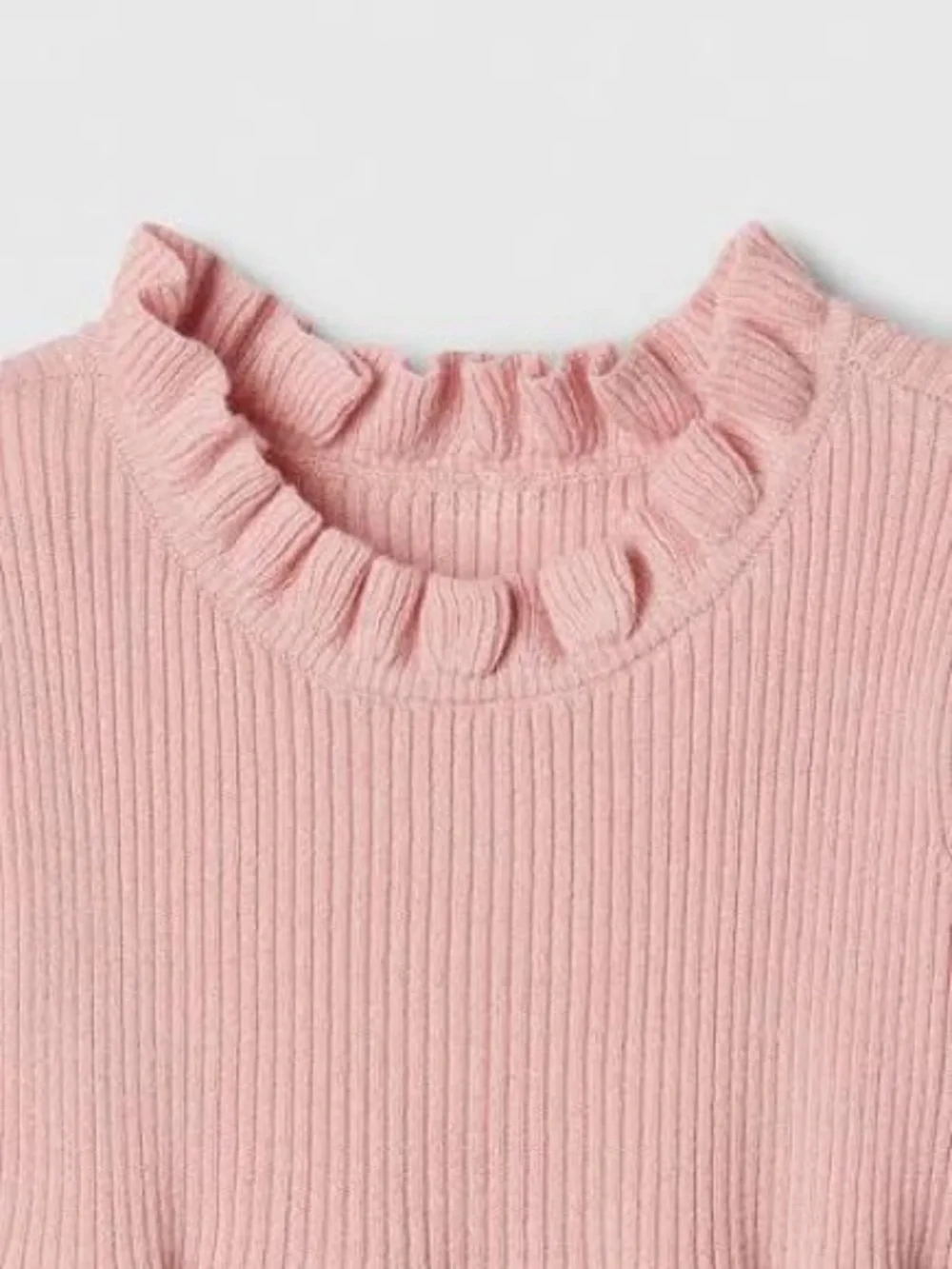GAP Baby toddler CashSoft Ribbed Ruffle Sweater Dress girls soft cozy pink 3T